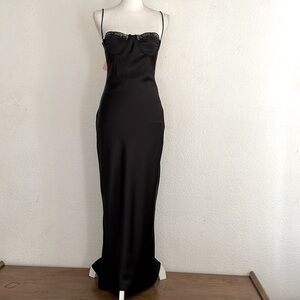 Sky To Moon Maxi Slip Lace Dress Gown